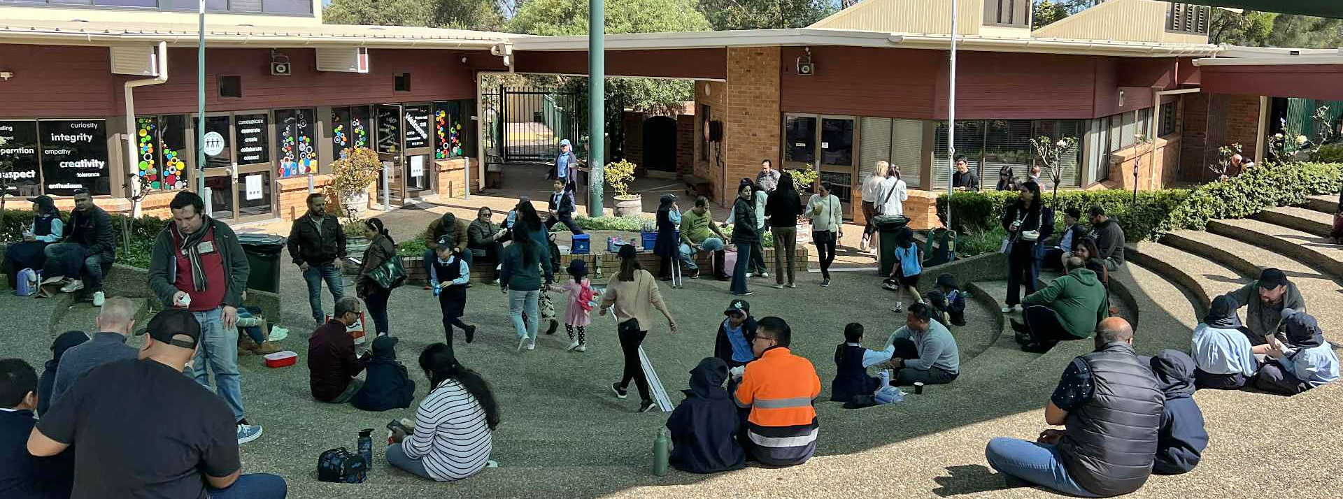 Parents at St John Vianney's Doonside