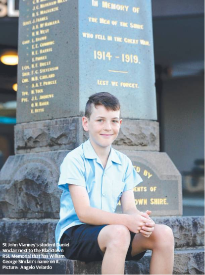 Daniel Sinclair appearing in newspaper