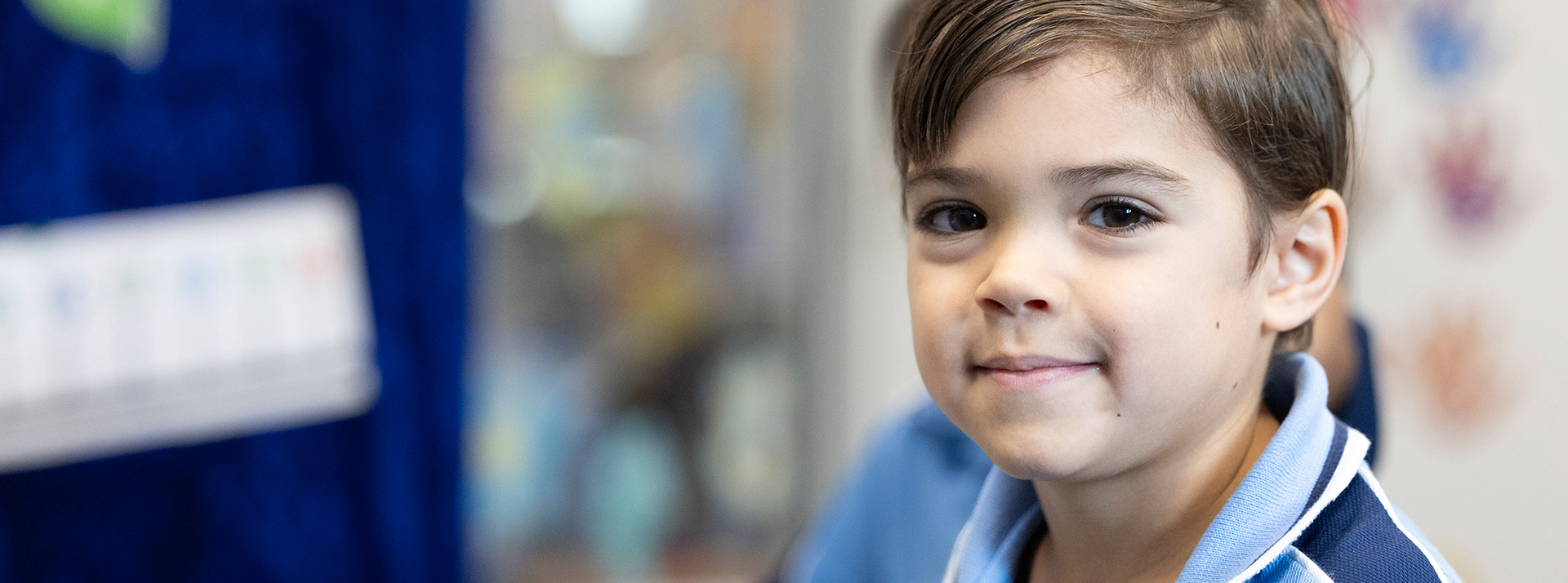 Student playing outside at St John Vianney's Primary School Doonside