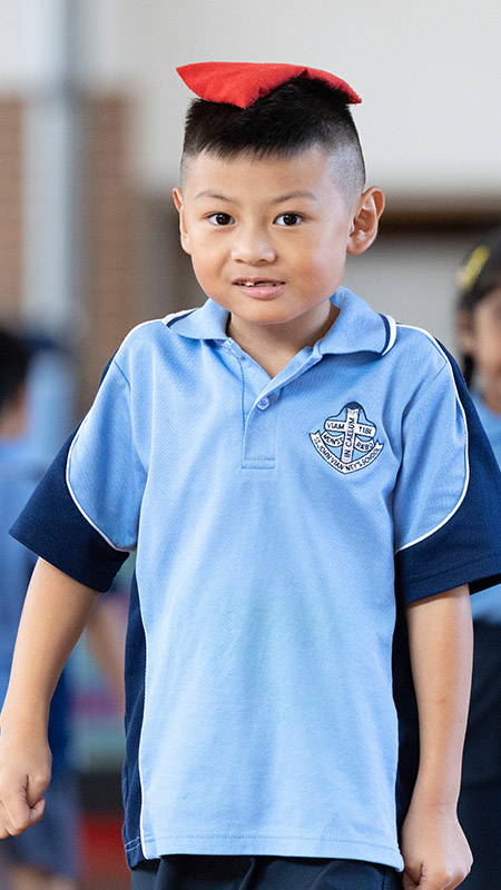 St John Vianney's Catholic Primary School Doonside with bean bag