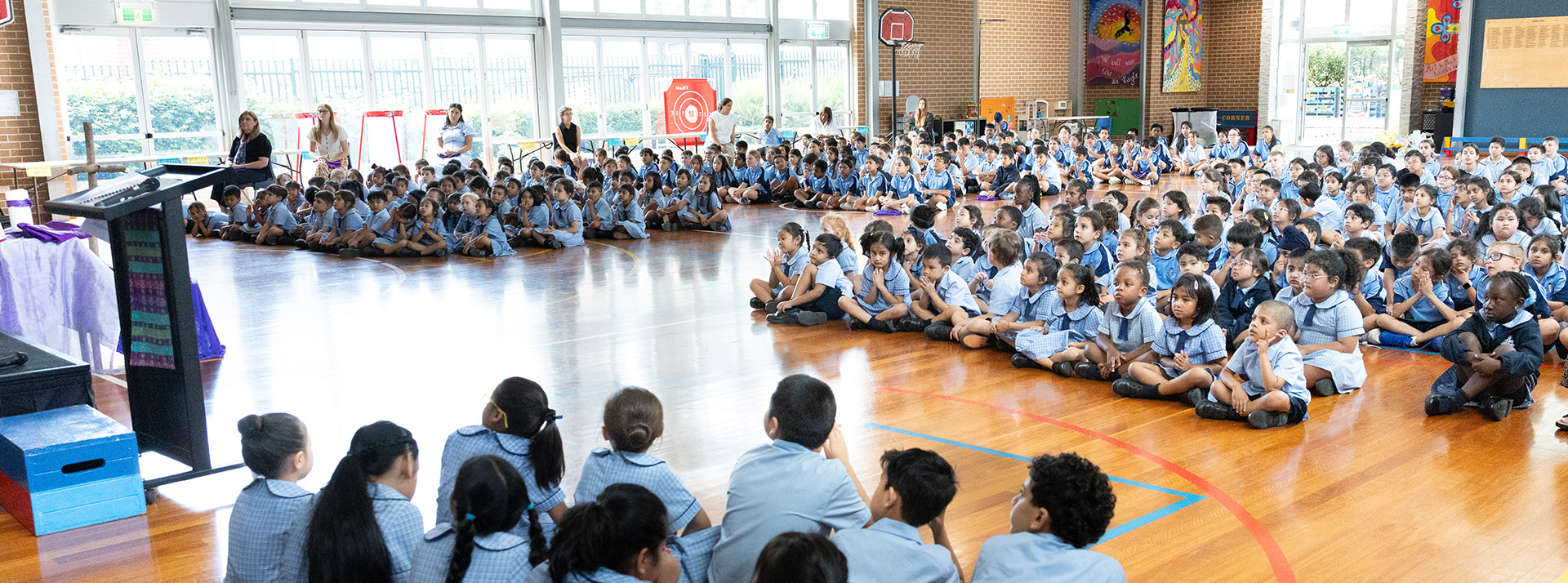 St John Vianney's Doonside students in assembly
