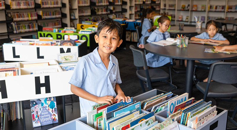 Library at St John Vianney's Doonside