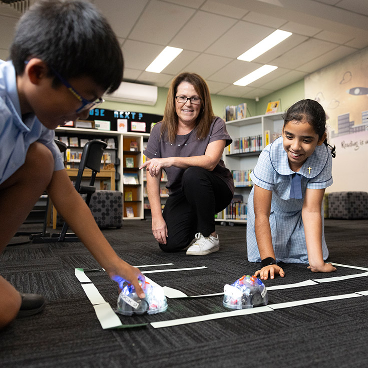 St John Vianney's Doonside students in class